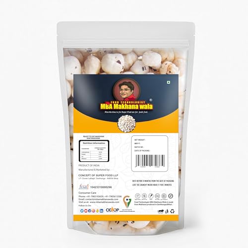 Image of MBA Makhana Wala Premium Mithila Makhana, Traditional Fox Nuts, Ready to Eat Snack from Bihar, First GI Certificate-holder, High Protein