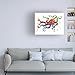 Trademark Fine Art Canvas Wall Art - Dave Bartholet 'Octopus' Wall Art for Living Room, Bedroom, or Office Décor