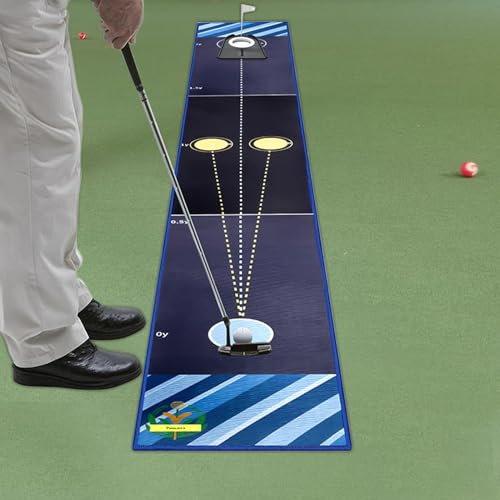 Simulateur de golf portable : tapis de putt rétractable pour le bureau - 2