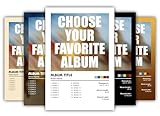Custom Album Poster with Personalized Tracklist, Music Cover Wall Art Print, Unique Song List Artwork for Home Décor, Modern Aesthetic Room Decoration, Personalized Gift for Music Lovers - #3