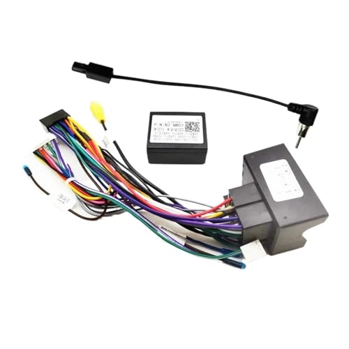 Wiring Harness Decoder 16 Pin Plug to Quad Lock Car Android Cable Adapter Compatible with Chery Tiggo 7 8 5 4 3 2 Arrizo 5(with Antenna Adapter)