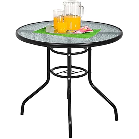 Mesa de Comedor de Patio FDW con Agujero para Sombrilla Cover