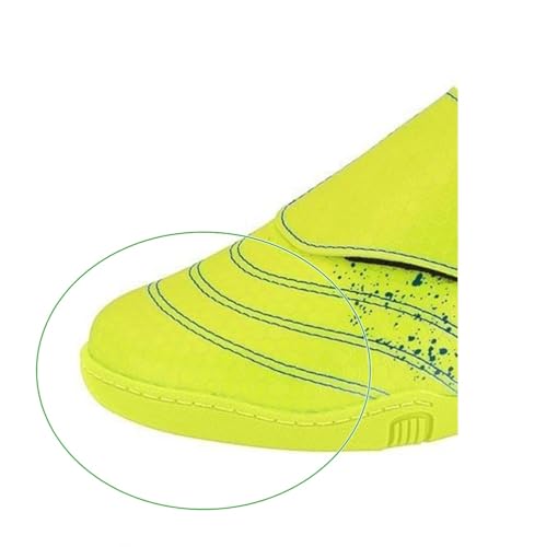 Molekinho Chuteira Futsal Napa Colmeia Amarelo Neon