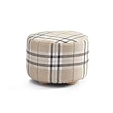 Taburete rectangular con pies - pies hechos de madera maciza, robusta y estables;mantener el fondo alejado de la suciedad;estera antideslizante puede proteger bien el piso
