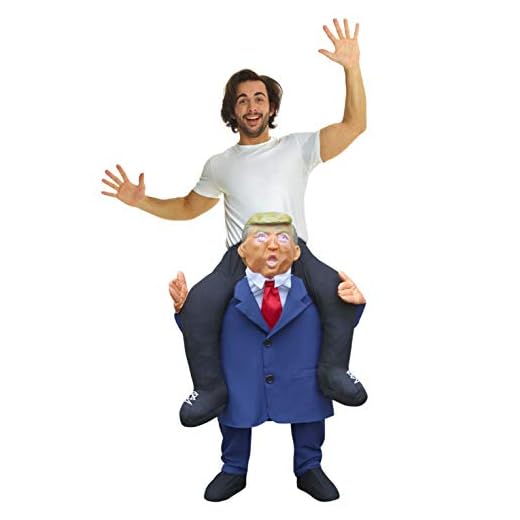 Morph Disfraz Trump, Disfraz a Hombros, Disfraz Presidente, Disfraz Halloween