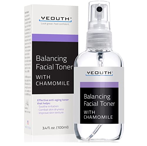 YEOUTH Equilibrando Tónico Facial, Tónico Perfeccionador, Tónico Facial Piel Mixta, Antienvejecimiento para Líneas Finas y Arrugas, Minimizar los Poros, Sin Alcohol - Todo Tipo de Piel 100ml