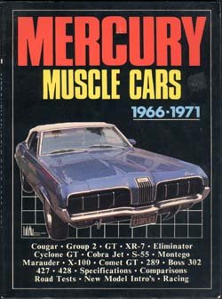 Paperback Mercury Muscle Cars Book