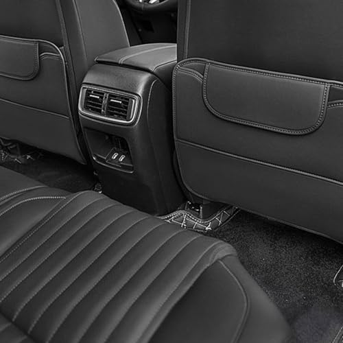 Bankeep Confezione da 2 protezioni per seggiolino per bambini per Cupra Ateca/Born/Formentor/Leon/TCR/E-TCR, protezione per schienale e organizzatore, impermeabile e facile da mantenere, nero