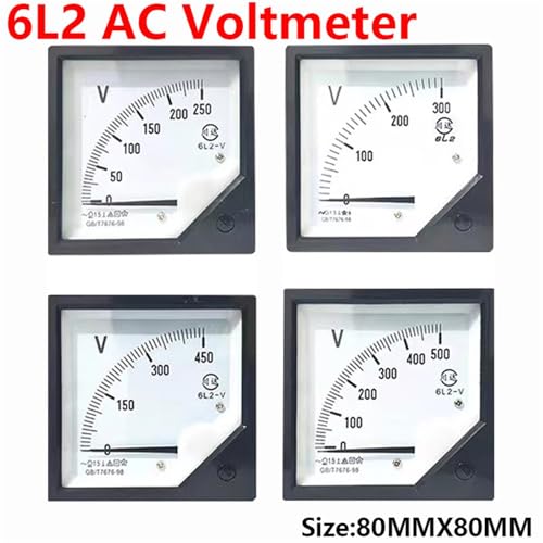 Voltmètre AC 300V : contrôlez les baisses de tension via ce cadran 80x80mm