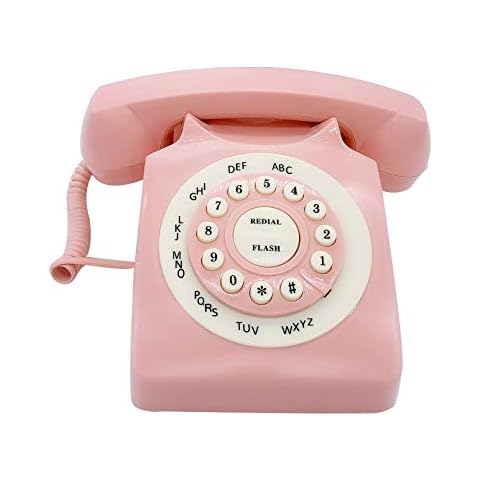 Retro Corded Landline Phone, TelPal Classic Vintage Old Fashion Telephone for Home & Office, Wired Home Phone Gift for Seniors Cover