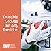 SLEEFS Youth Football Gloves for Boys and Girls, White Sticky Receiver Flag Football Gloves for Youth, Adult Men or Women, Stretch Fit, No Slip, Perfect Grip, Machine Washable, Medium