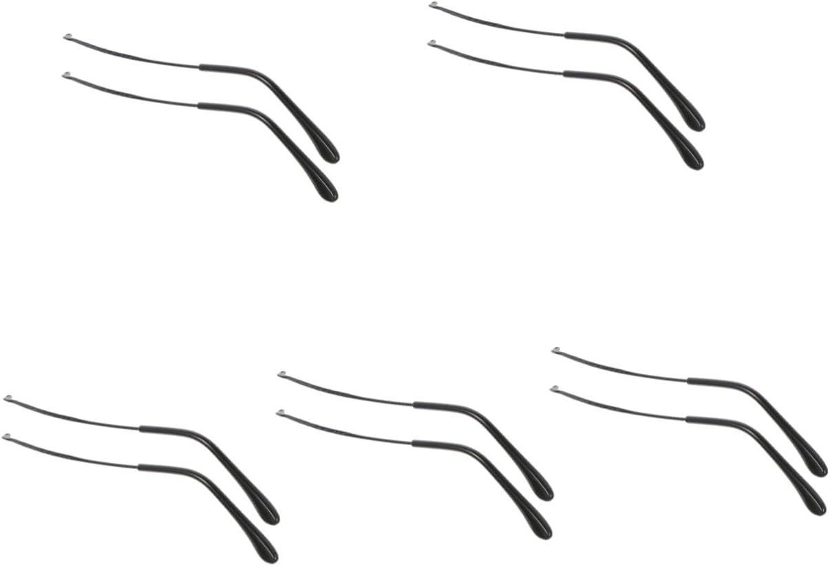 KALLORY 5pairs Glasses Repair Kit Eyeglass Accessories Replacement Temple Arm Legs for Glasses Non-Slip Design