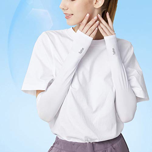 STOBOK 4 Pares de Luvas de ProteÃ§Ã£o Uv de RefrigeraÃ§Ã£o Luvas de Sol Protetor de BraÃ§o Luvas de