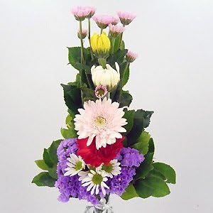 Amazon ほんまもん屋 お墓参りに便利 仏花 8種 関西風 フラワーアレンジメント オンライン通販