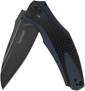 Kershaw Natrix-Carbon Fiber Pocket Knife (7007CF); 3.25 In. 8Cr13MoV Titanium Carbo-Nitride Coated Blade