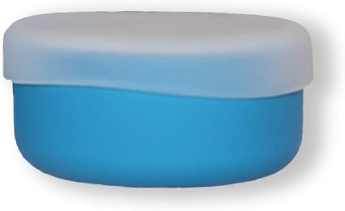 MODERN-TWIST Juego de aperitivos 100% silicona de grado alimenticio, impermeable y reutilizable para aperitivos, azul, 7 onzas líquidas