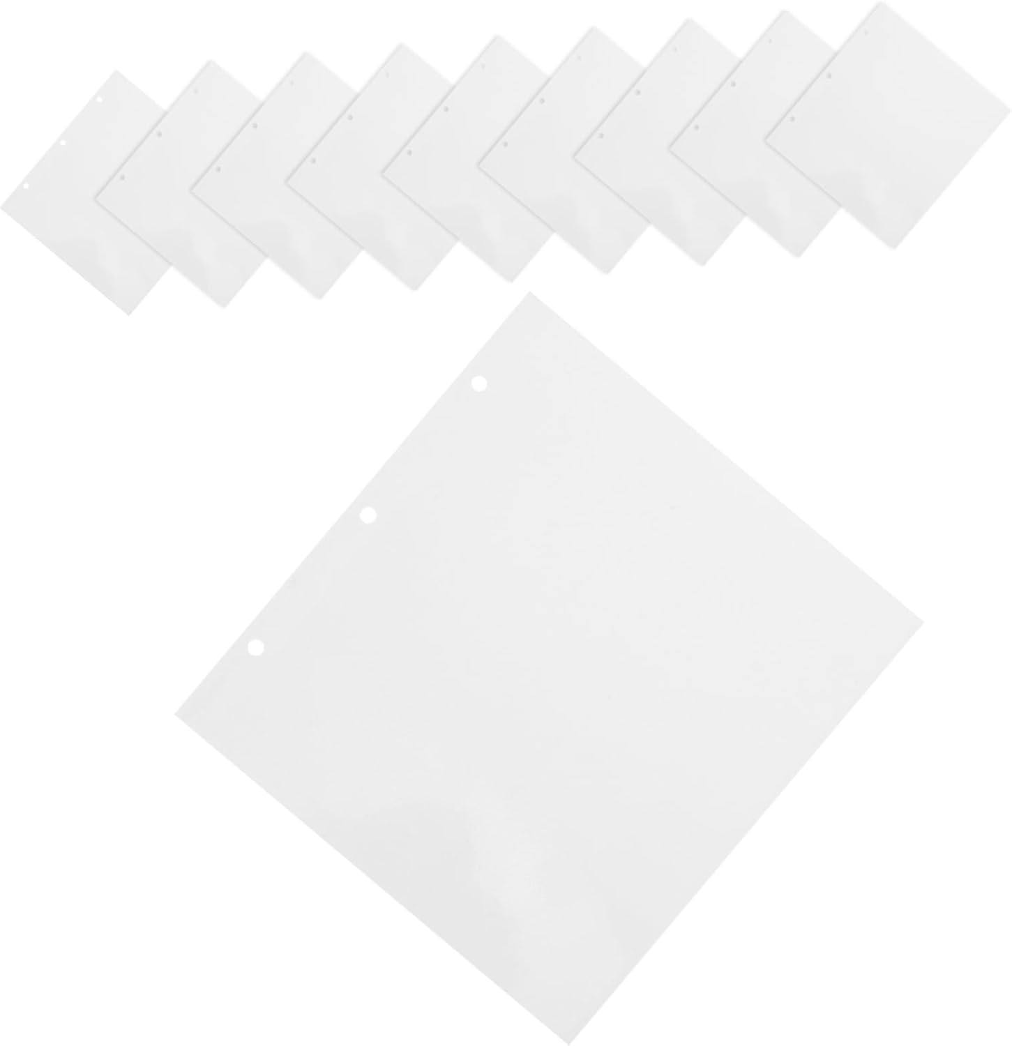 Levemolo 10pcs Self Adhesive Album Refill Storage Pages for Scrapbooks Reusable Photo and Card Sleeves