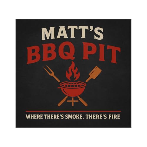 Personalized BBQ Pit Grill Mat – Custom BBQ Grill Rug