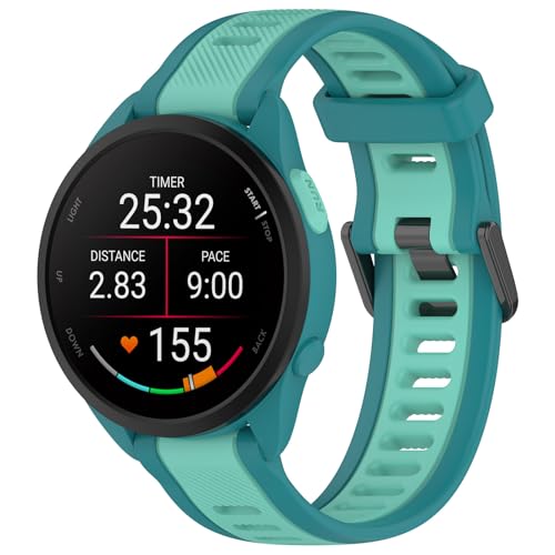 �Ή�Garmin Forerunner 165/Forerunner 165 Music�r���v�����x���g�A�X�|�[�c�o���h �V���R�����o�C�J���[�ւ��o���h �_�炩�� �x���g�y�� �h�� �ʋC�h�� �j���ʗp ���F�I�� (�V�A��/�O���[��)