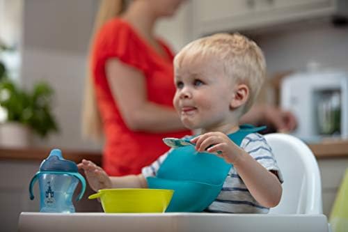 Tommee Tippee Easi Scoop Baby Feeding Bowls with Triangular Base and Ergonomic Handle, Stackable, Pack of 4