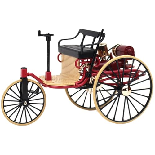 Ymxygz Modelo De Coche Antiguo 1:12, Decoración De Coche Antiguo, Modelo De Casa De Muñecas, Adorno De Triciclo De Aleación De Escritorio