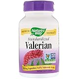 Nature's Way Valerian Premium Extract, Supports Restful Sleep*, 220 mg of valerian extract per 2-capsule Serving, Non-GMO Project Verified, Herbal Supplements, Vegan, 90 Capsules (Packaging May Vary)