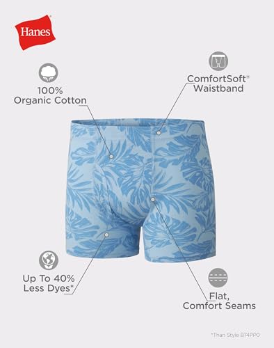 Hanes Pure Comfort Boys' Underwear Boxer Briefs, 5-Pack (Large) Assorted2