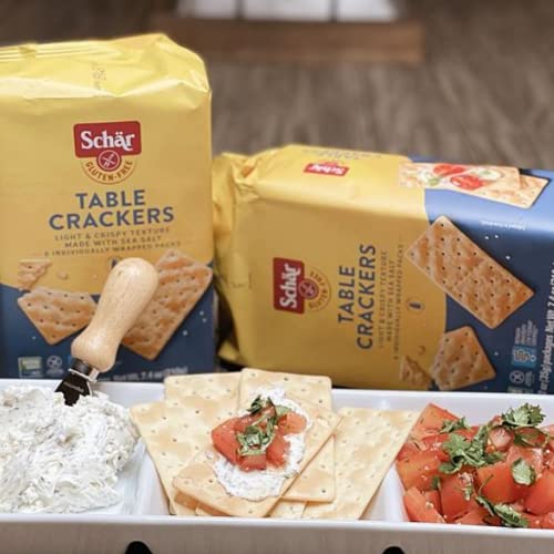 Schar - Table Crackers - Certified Gluten Free - No Gmo's, Lactose, Or Wheat - (7.4 Oz) 3 Pack #TOP2