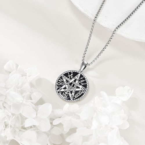 Tetragrammaton De Plata 925 Sterling Silver Tetragrammaton Necklace Tetragrammaton Pendant Amuleto De Proteccion Jewelry for Women Men3