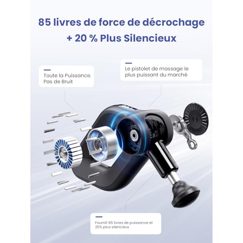 BOB AND BRAD D6 Pro Pistolet de Massage Musculaire avec 16mm Amplitude – vue 3