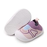 WILLFUN Toddler Boys Girls Mesh Sneakers Baby Knitted Walking Shoes Infants Soft Sole Trainers 1-3 Year-Old Little Kid Breathable Outdoor Shoes (3 Toddler)