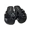 Black Flip Flops With Black Bows