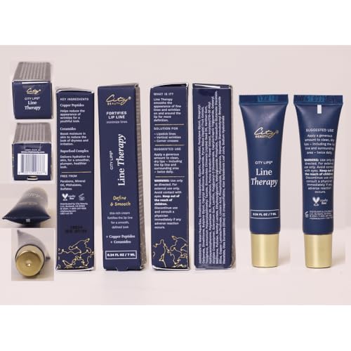 City Beauty City Lips Line Therapy - Lip Line Fortifying Treatment - Defining & Smoothing - Solution for Lipstick Lines, Vertical Wrinkles, Corner Creases - Anti-Aging Cruelty-Free Skin Care