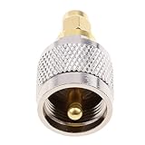 conector plug macho caracteristicas -Connectores: enchufe UHF PL-259 (macho) y enchufe SMA (macho), uno de los lados es de tipo UHF macho (dentro de tornillo y macho) y el otro lado es macho SMA (tornillo interior y macho).