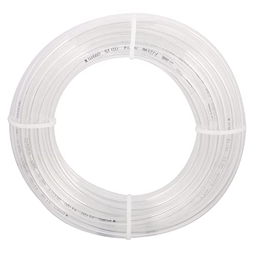 Metaland 5/32″ OD PU Tubing, 32.8 Feet Length Pneumatic Hose for Air Compressor or Fluid Transfer Line (Clear, 32.8FT)