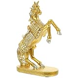 Feine Verarbeitung sorgt für die zarten Details kreativen Auftritt. Passend für Wohnzimmer, Arbeitszimmer, Veranda, Schlafzimmer. Tierschmuck Harz-Kriegspferdchenverzierung KampfpferdmodellSimulation Battle Steed Modell Wohnaccessoires.