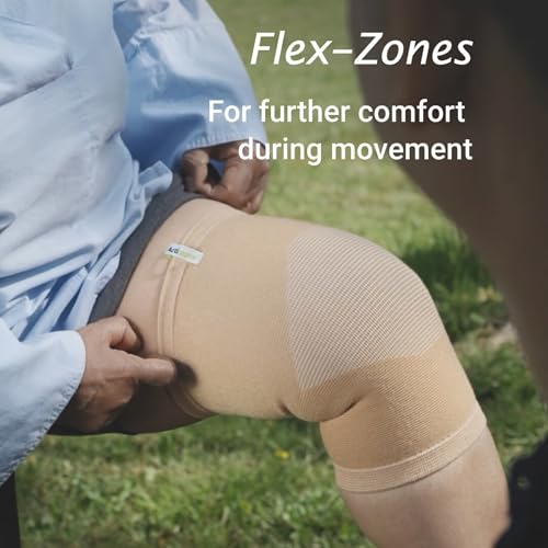 Actimove® ARTHRITIS CARE Knee Support - Light Compression Support and Therapeutic Warmth For Knee Arthritis - Heat-Retaining Ceramic Fibre Yarns - Beige, XXLarge - Image 3