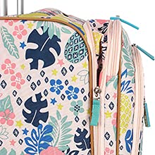 Lily Bloom Luggage 3 Piece Softside Spinner Suitcase Set Collection (Cabin Pink) #TOP7