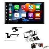 DMX7722DABS passend für Alfa Romeo Brera (939) 2005-2010, Blendenfarbe: schwarz