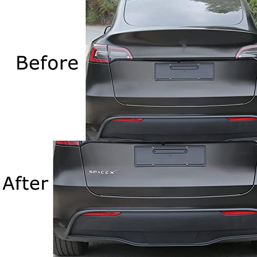 1Pack Spacex Letter Emblem Sticker Badge 3D Decals Compatible With Tesla Model 3 X Y S For Fender Side Rear Trunk Decorative Accessories (Chrome) #TOP2