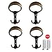 Produktbild parpyon® Wandgarderobe mit 4 Haken, Wandhaken, Wandhaken, Wandhaken, Badezimmer, Badezimmer, Badezimmer, Garderobe, Hängeaufbewahrung