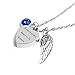 IMEIM A Piece of My Heart is in Heaven Urn Necklace for Women Cremation Jewelry Memorial Necklace for Human Ashes