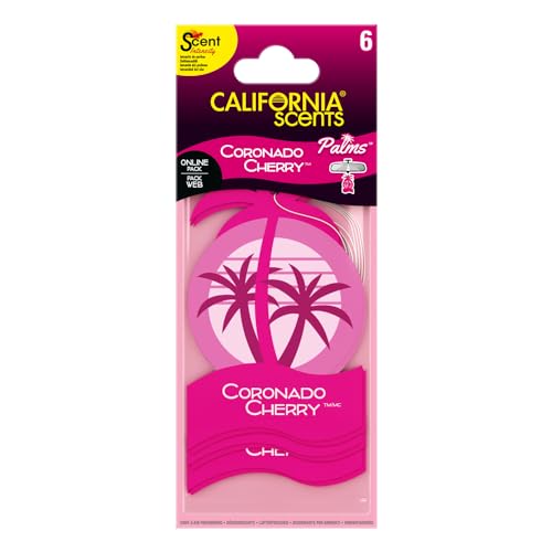 California Scents Palms Coronado Cherry Car Air Freshener - 6 Count