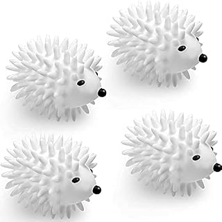 4 Pieces Hedgehog Reusable Dryer Balls Hedgehog Skirt Sweater Washing Ball Soft Laundry Dryer Balls Washing Machine Drying Fabric Softener Alternative