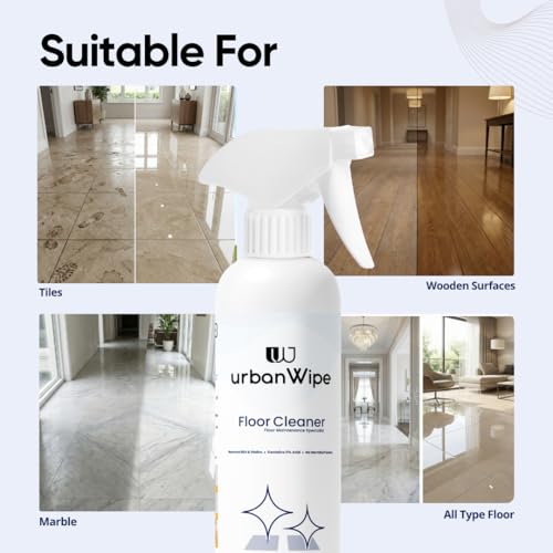 Image of UrbanWipe All In One Home Cleaning Combo Pack of 5 (500Ml Each) | Multi Surface Cleaner for Kitchen, Bathroom, Floor, Glass, Tiles, Furniture & Shoe Care | Cleaning Kit for Complete Home Care
