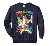 Dabbing 2nd Grade Unicorn Graduation Class Of 2021 Nailed It Comfort Colors Adult Sweatshirt