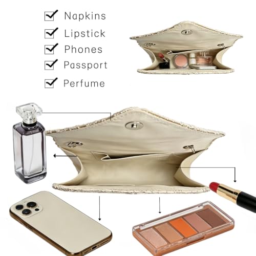 Image of 2026 Lace Embroidered Clutch Dressy Purse Envelope Evening Bag