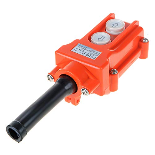 Hoist Crane Push Button Switch,COB61-UP-DOWN Station Hoist Crane Pendant Pushbutton Switch,Saim Rainproof Button Switch Control AC 250V/5A,500V/2A