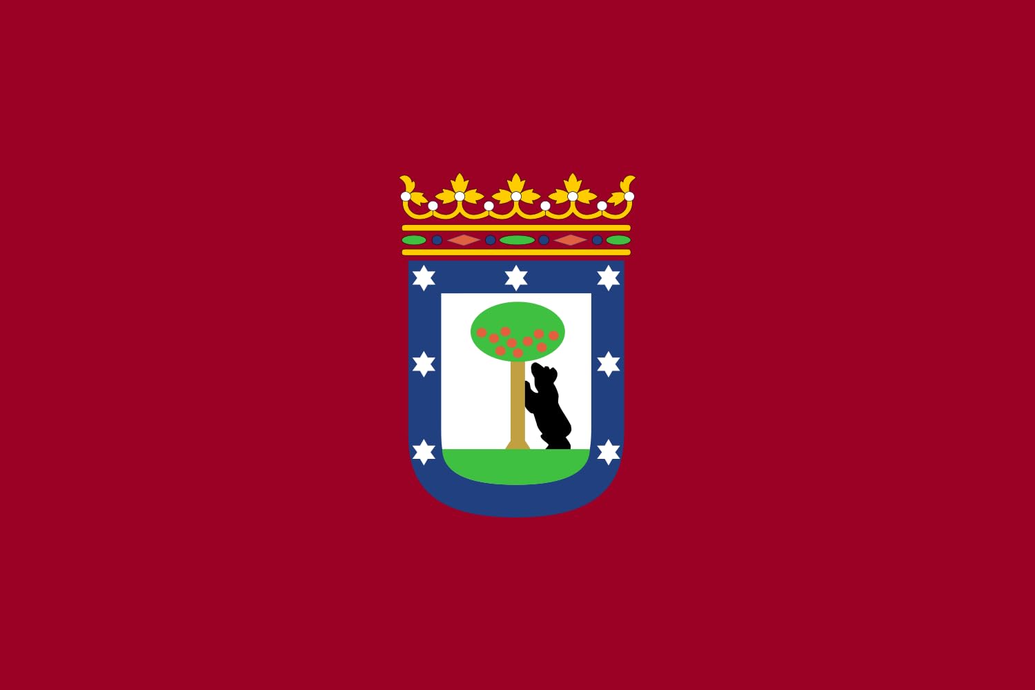 Drapeau Madrid grand modèle idée cadeau pour passionné d'Espagne