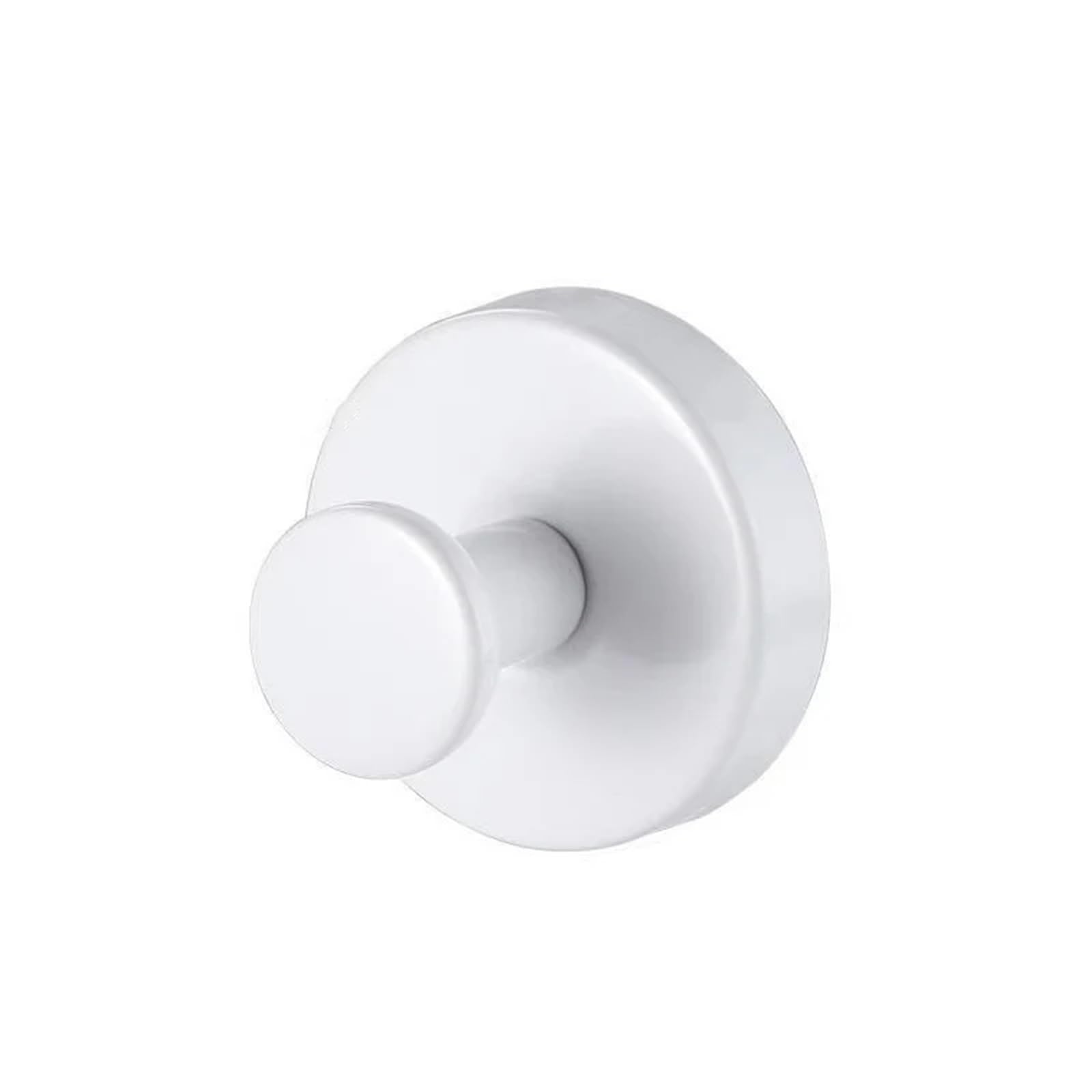YUSUZH 6Pcs Stainless Steel Suction Cup Hooks for Shower Bathroom Hanging Towels Robe Loofah Hook for Glass Doors Mirrors for Bathroom & Kitchen(White)